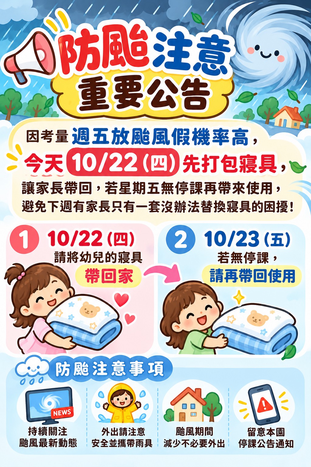 預防性防颱事項公告 預防性防颱事項公告